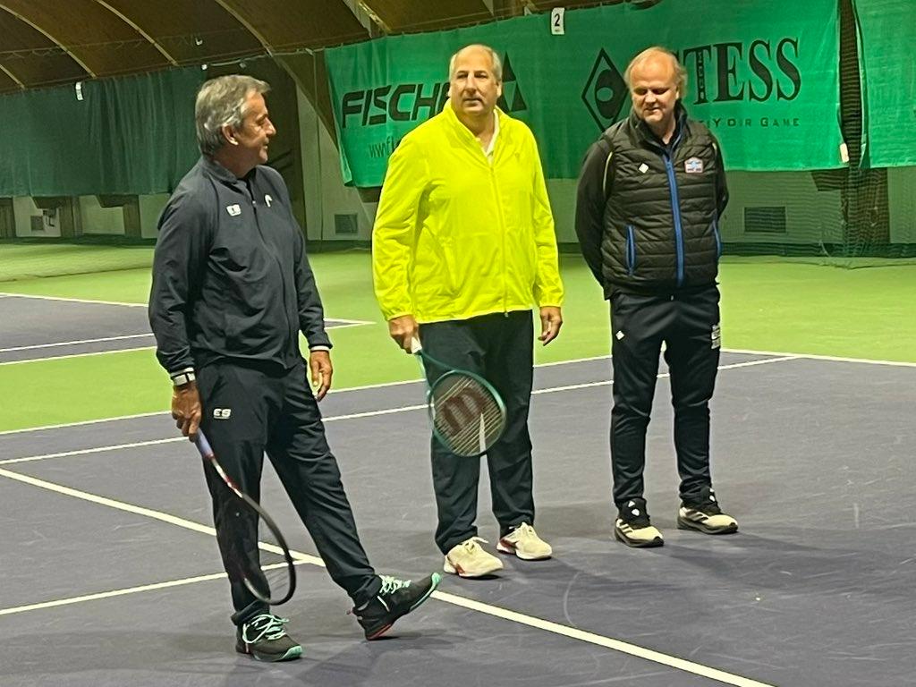 Emilio Sánchez, Luis Mediero y Hakan Dahlbo