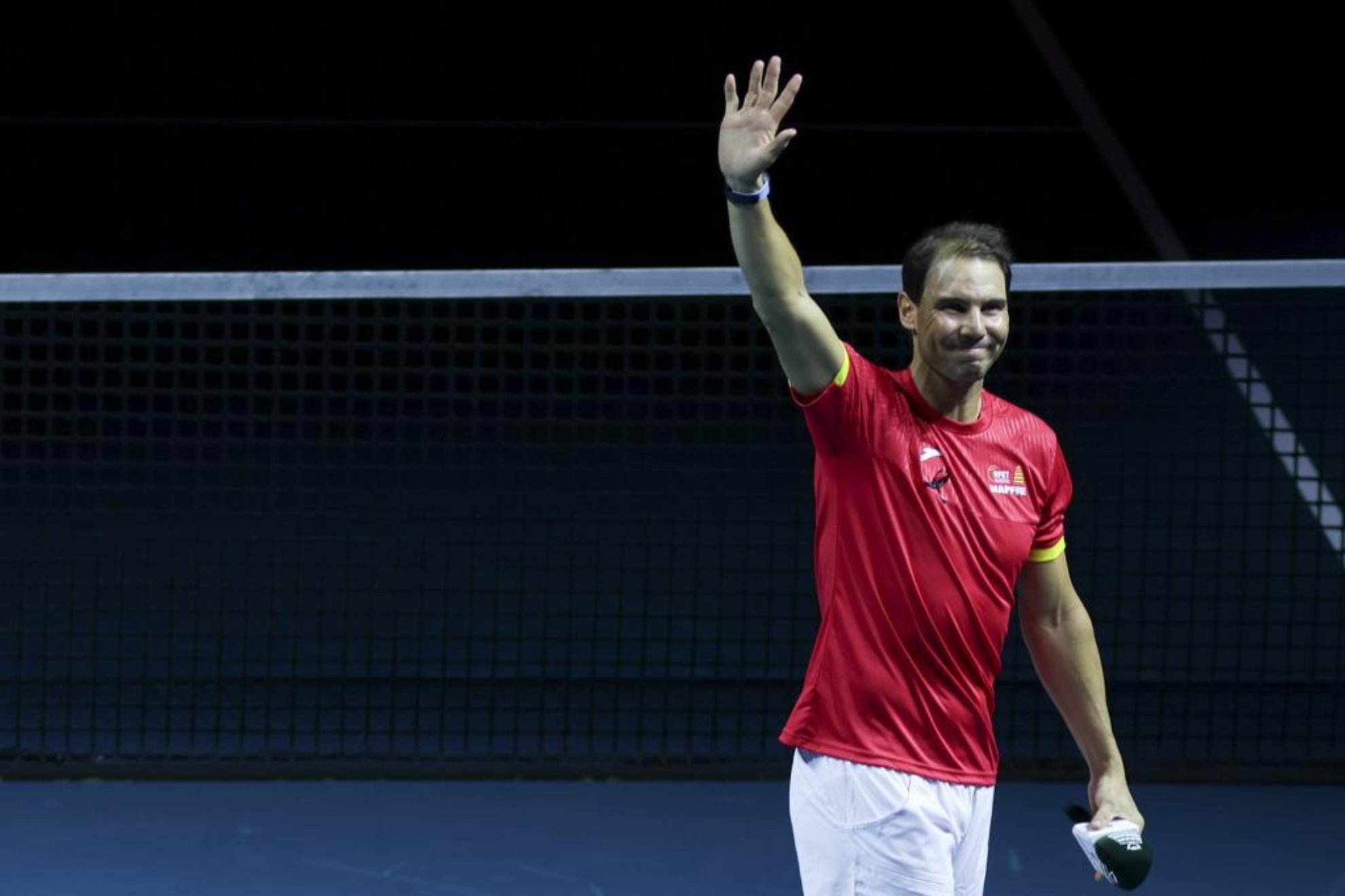 Rafael Nadal, el dia de su retirada en la pasada Copa Davis.