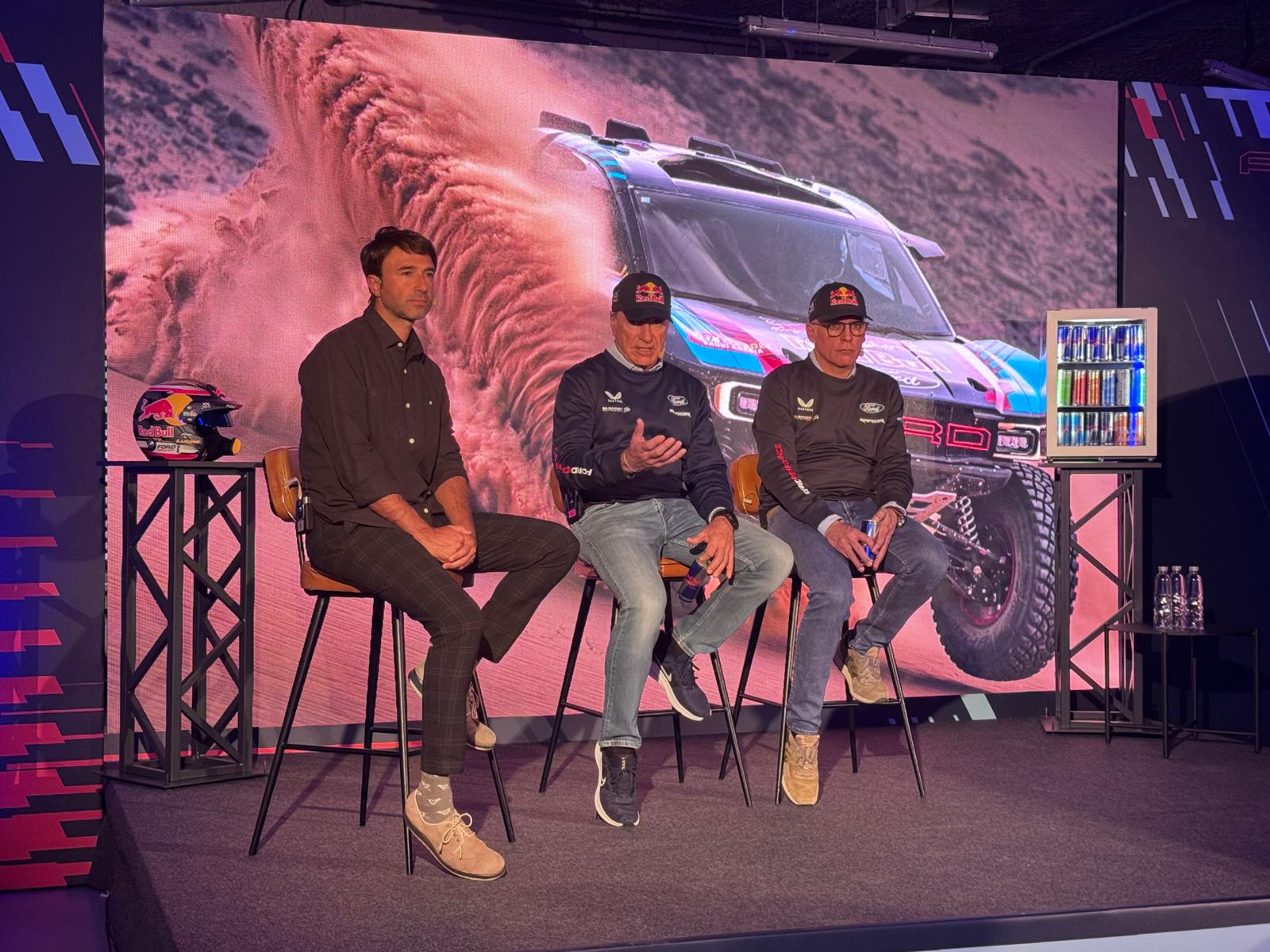 Carlos Sainz, at the presentation of the Dakar