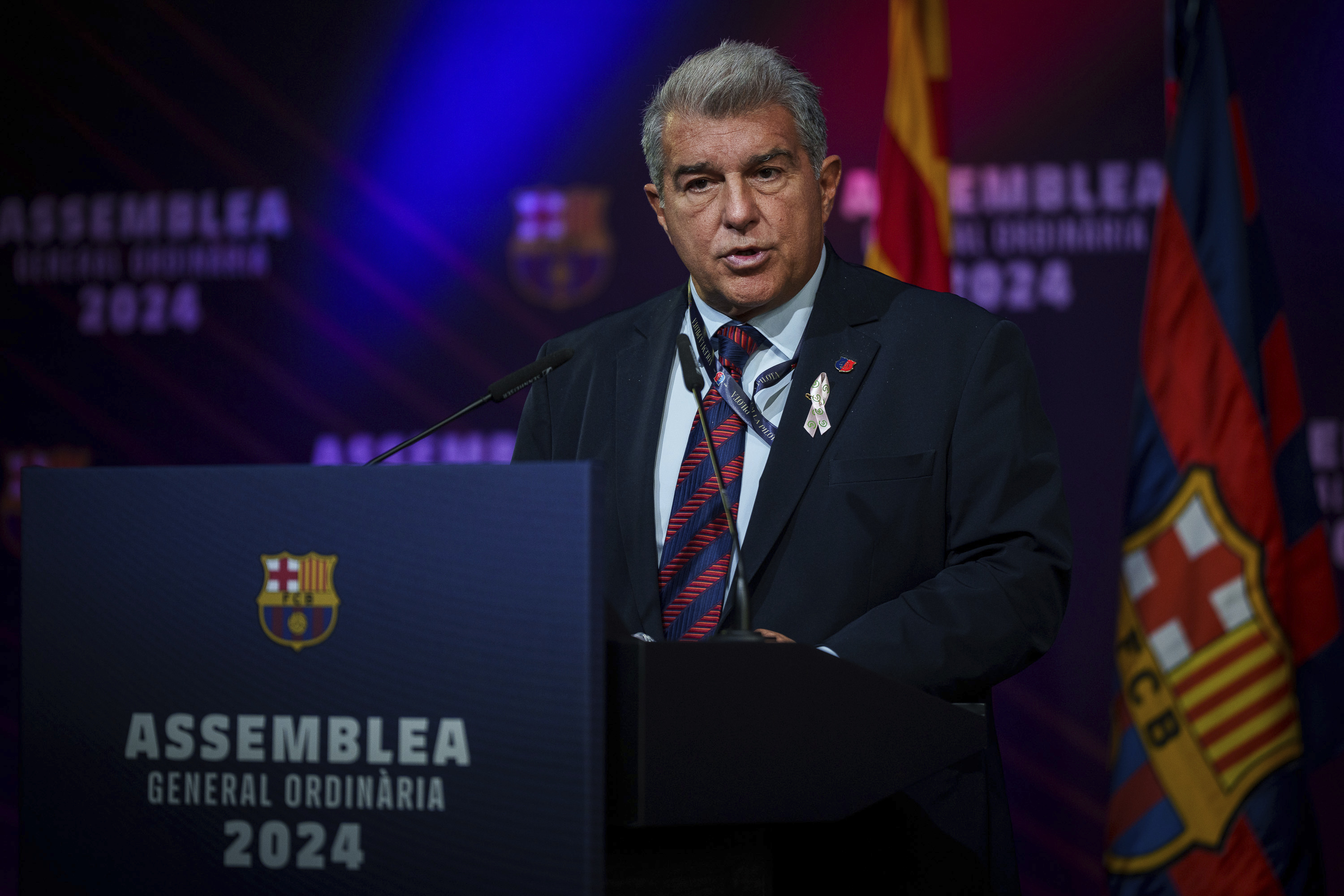 Joan Laporta, presidente del club.