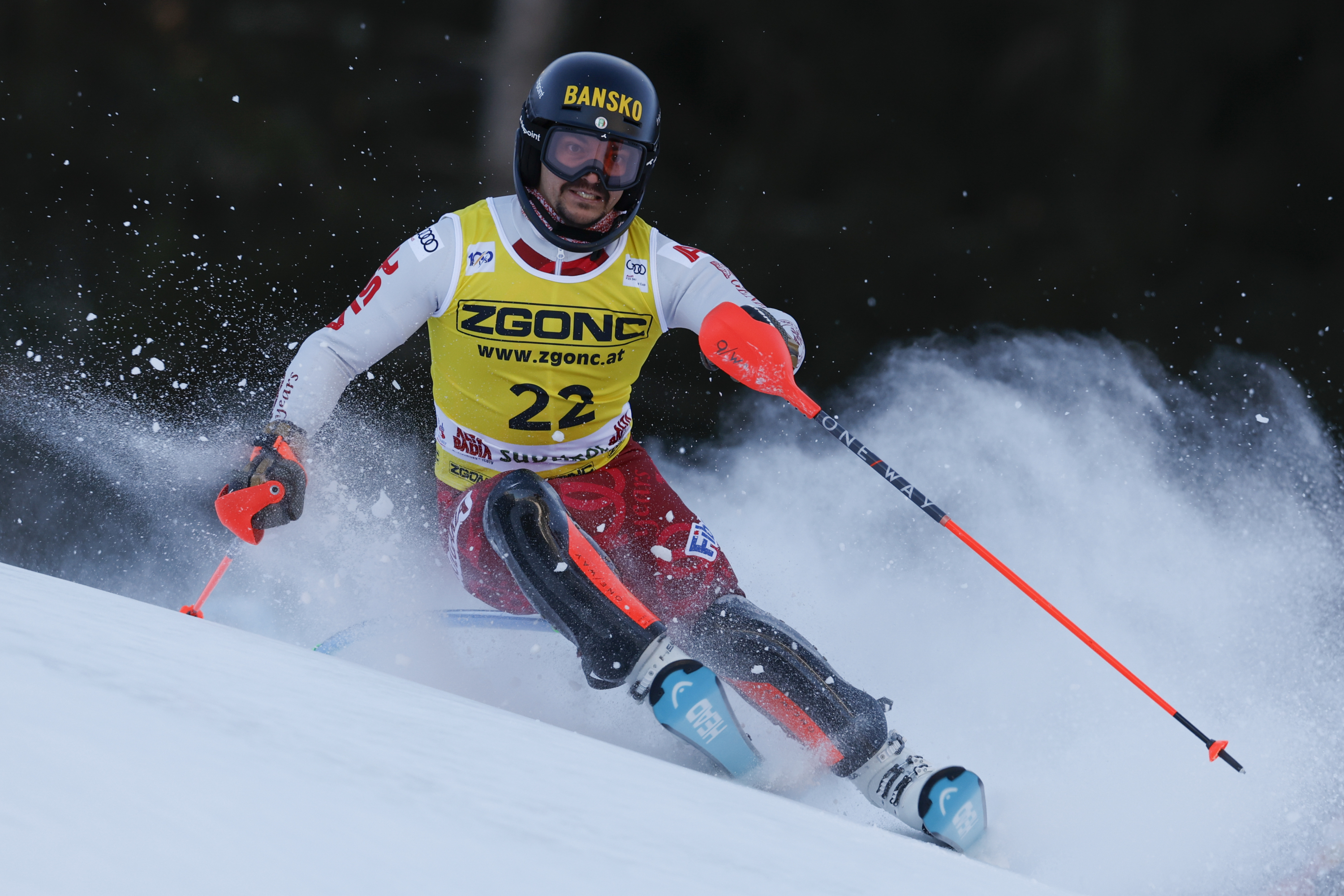 Albert Popov, en acción de Alta Badia.