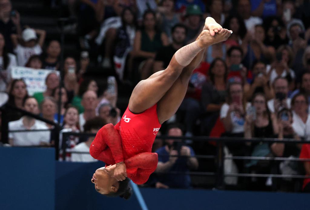 Simone Biles, en los Juegos.