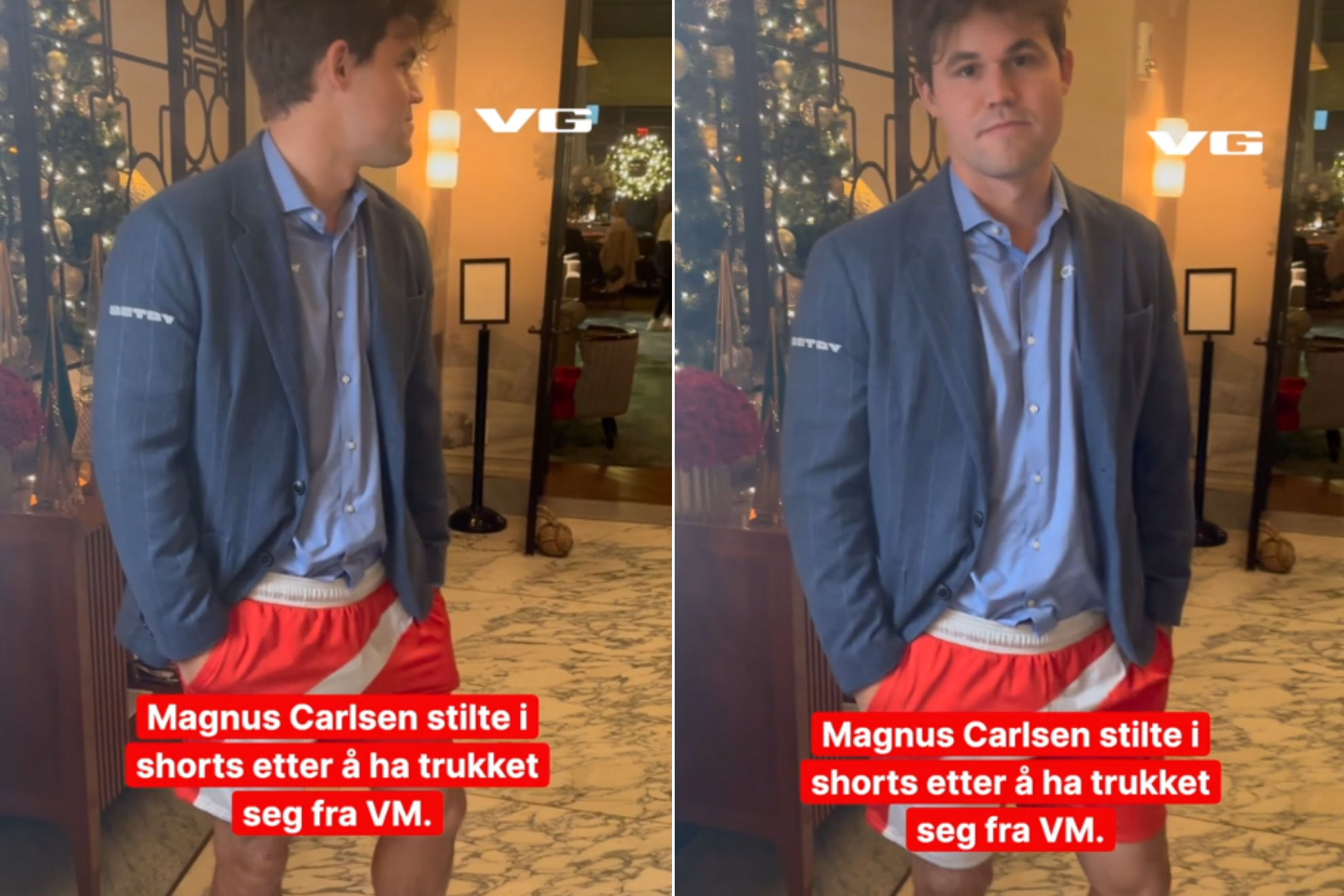 Magnus Carlsen, durante su entrevista con 'VG TV'.
