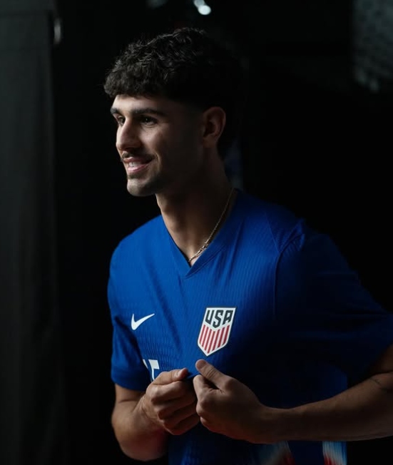 Johnny Cardoso con la selección americana.