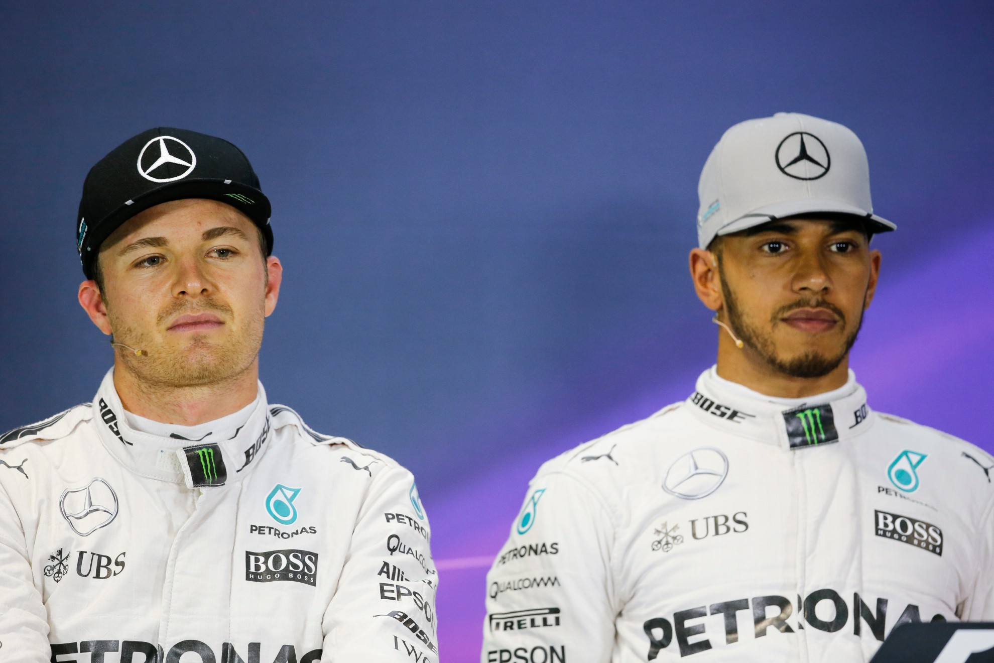 Nico Rosberg y Lewis Hamilton, en su época de compañeros