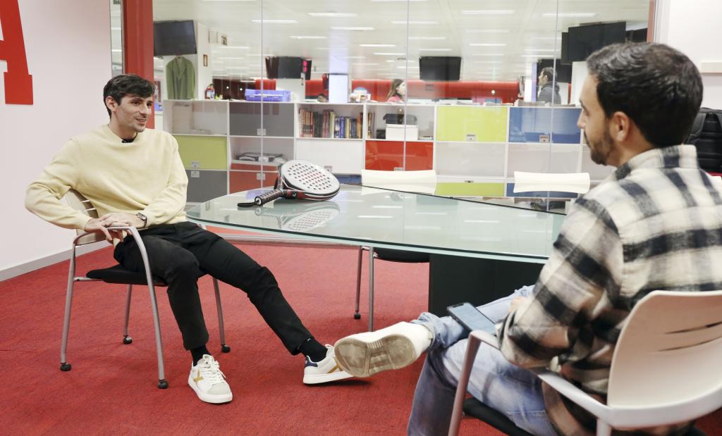 FRANCO STUPACZUK DURANTE SU ENTREVISTA EN MARCA