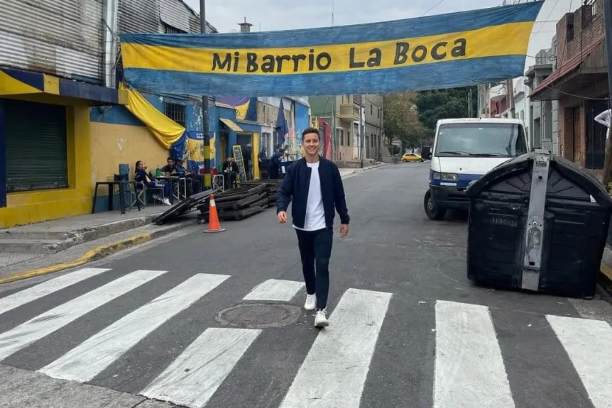 Ander, visiting the La Boca neighborhood a few months ago.