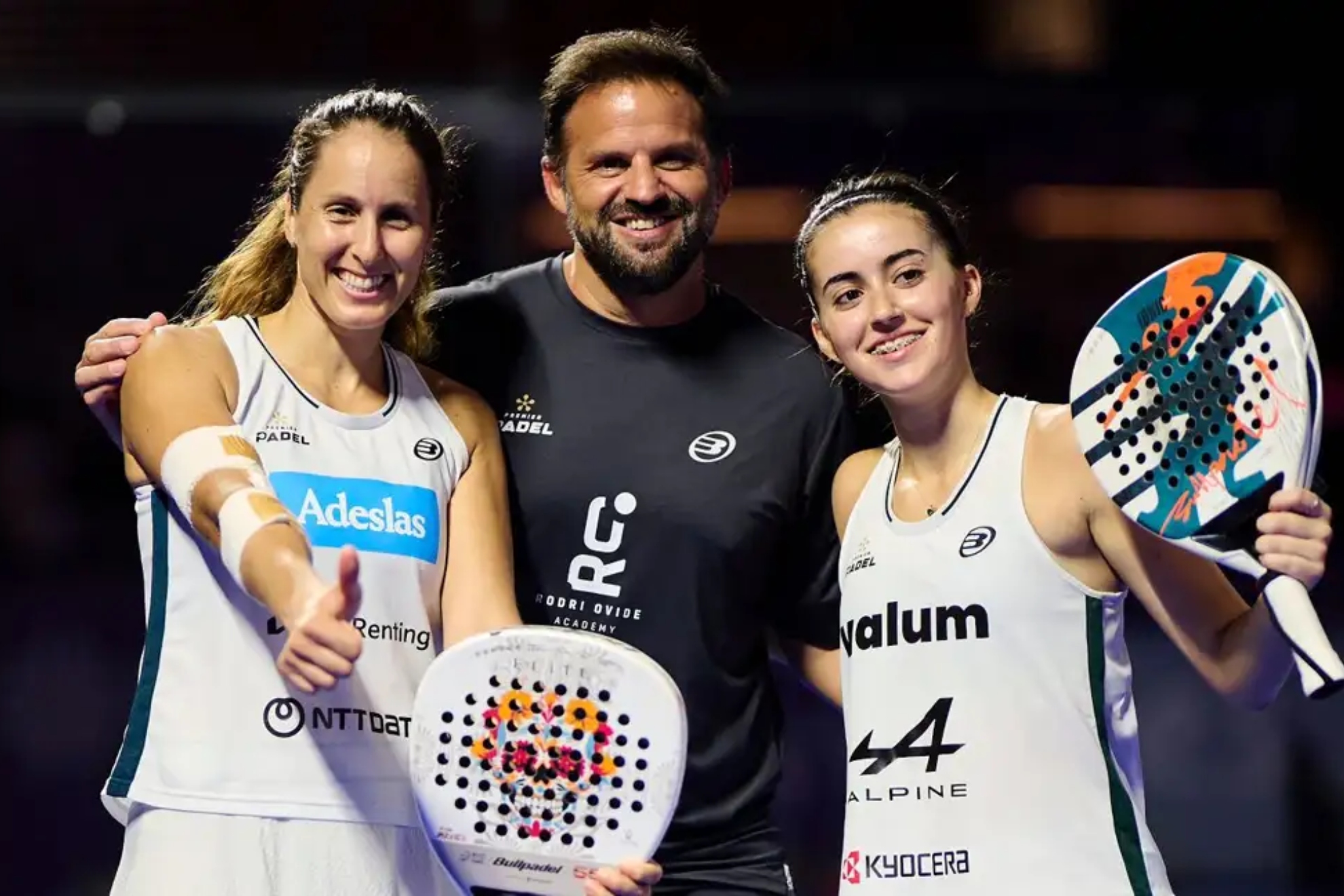 Triay, Ovide y Fernández, tras ganar el Major de México.