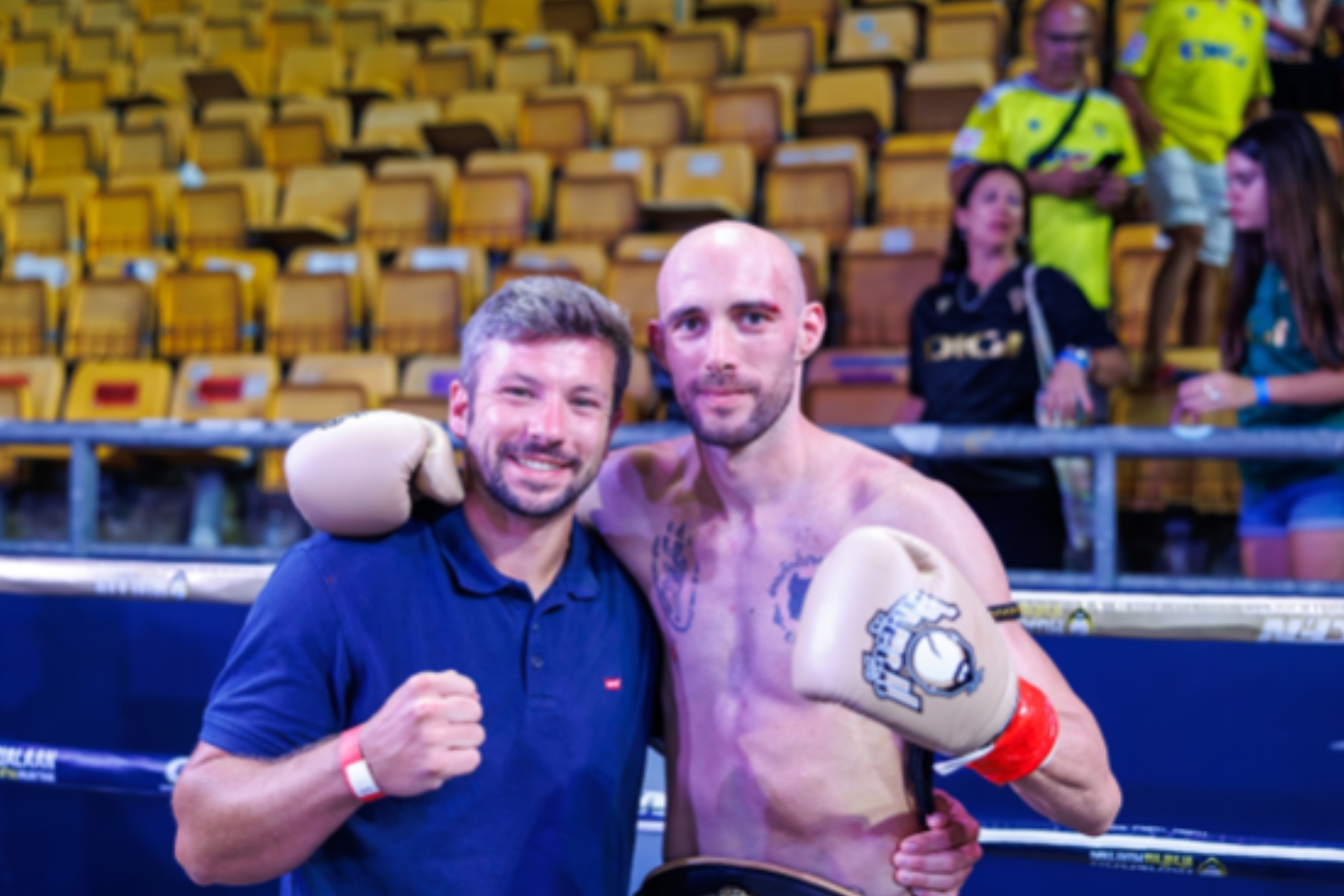 Carlos Coello, con Javier García Taboada