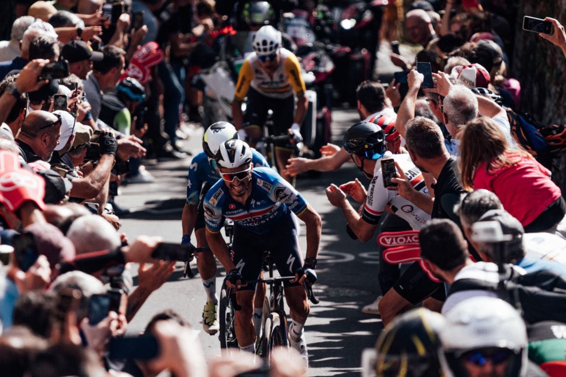 Alaphilippe, ahora en Tudor, durante el Giro de 2024.