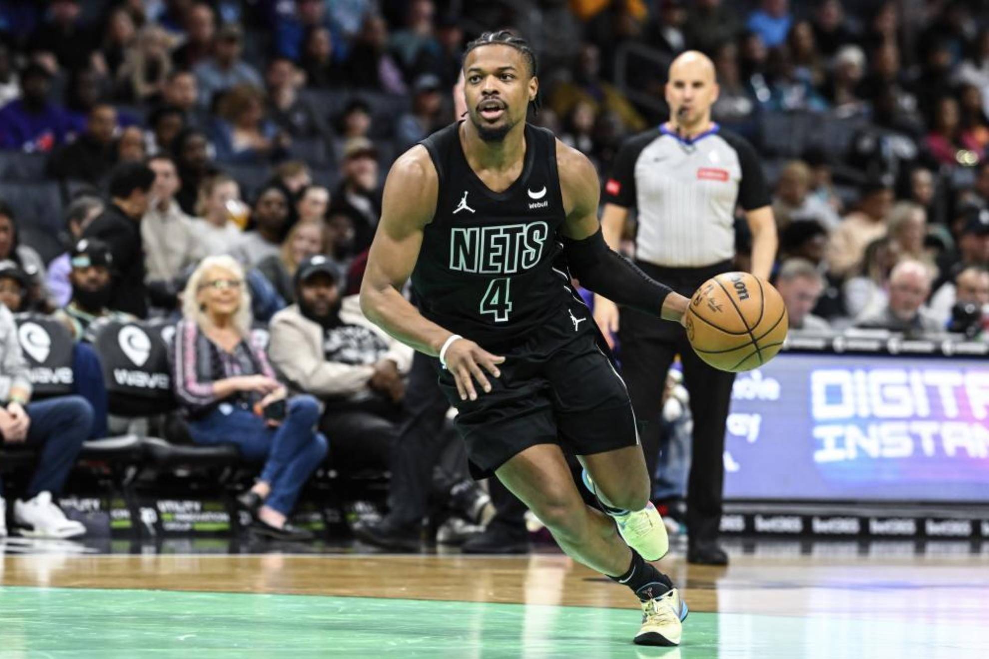 Dennis Smith Jr., en un partido de la temporada pasada con los Nets.