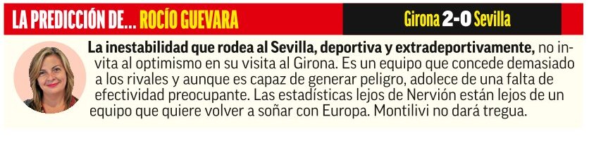 Pronóstico del Girona - Sevilla