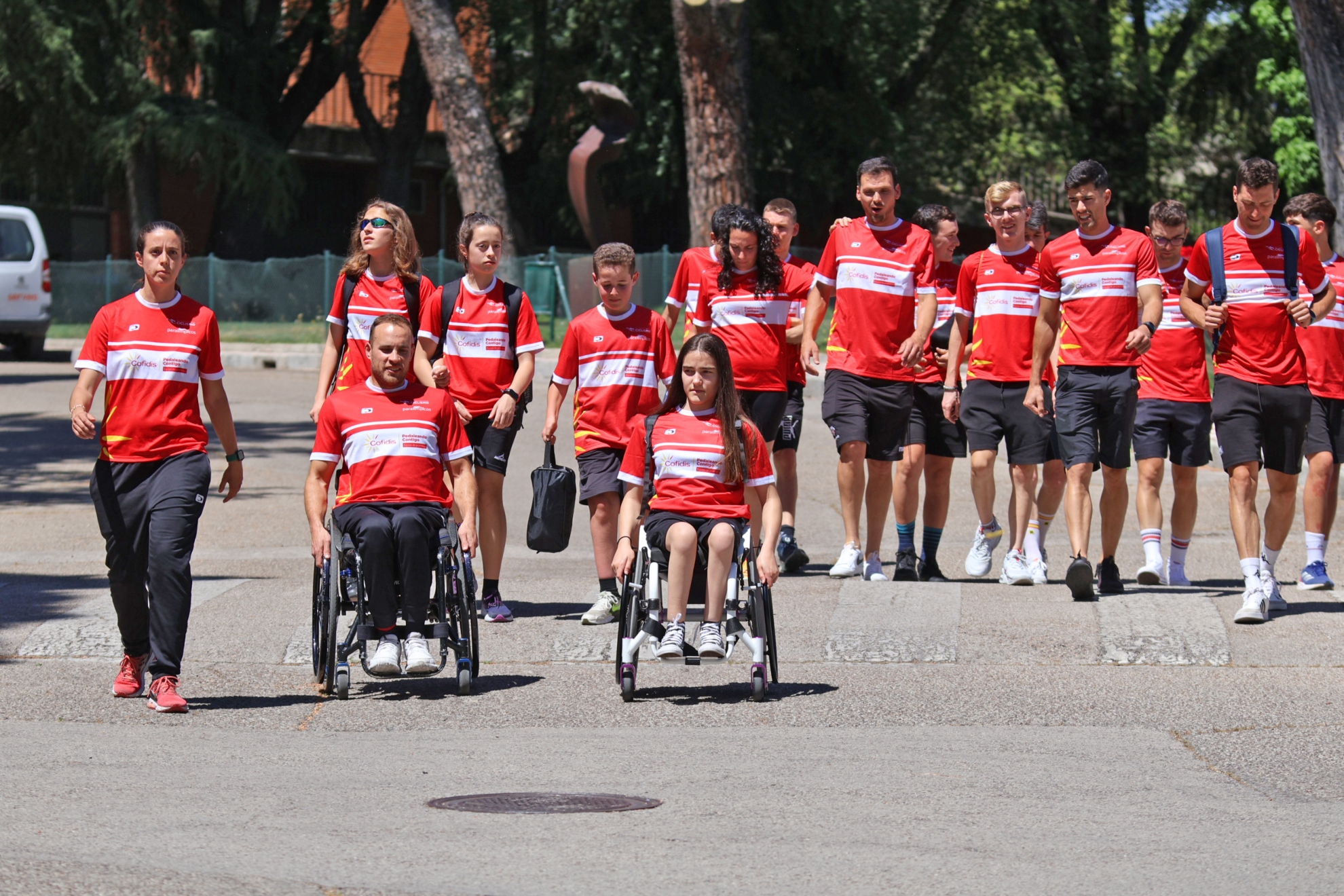 Begoña Luis busca nuevos talentos con el equipo Cofidis Paralympic Promises.