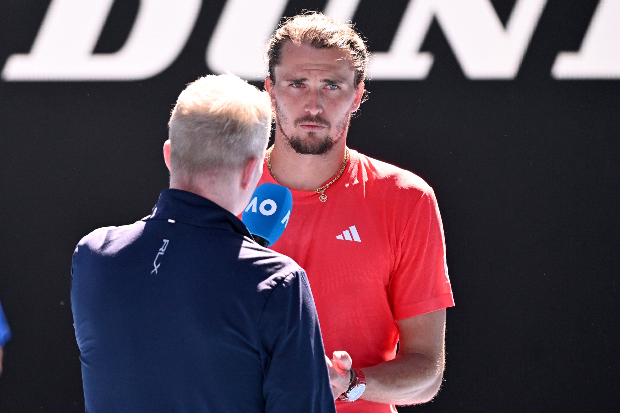 Zverev habla con Courier.