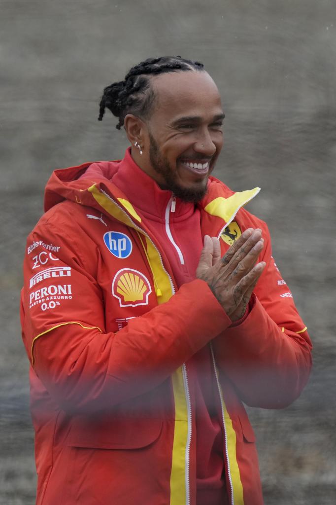 Lewis Hamilton, en Fioran.