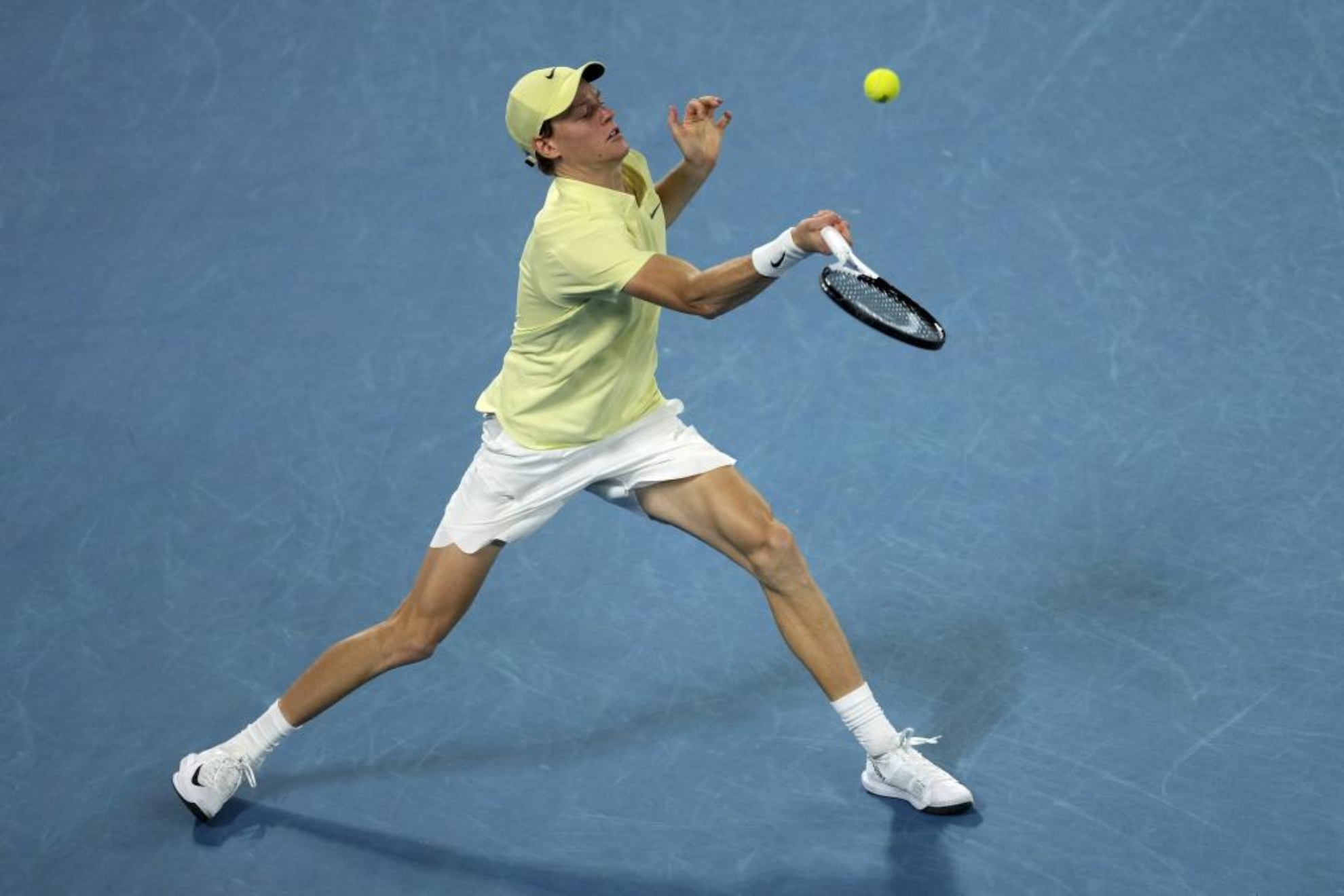 Sinner, durante la final del Open de Australia