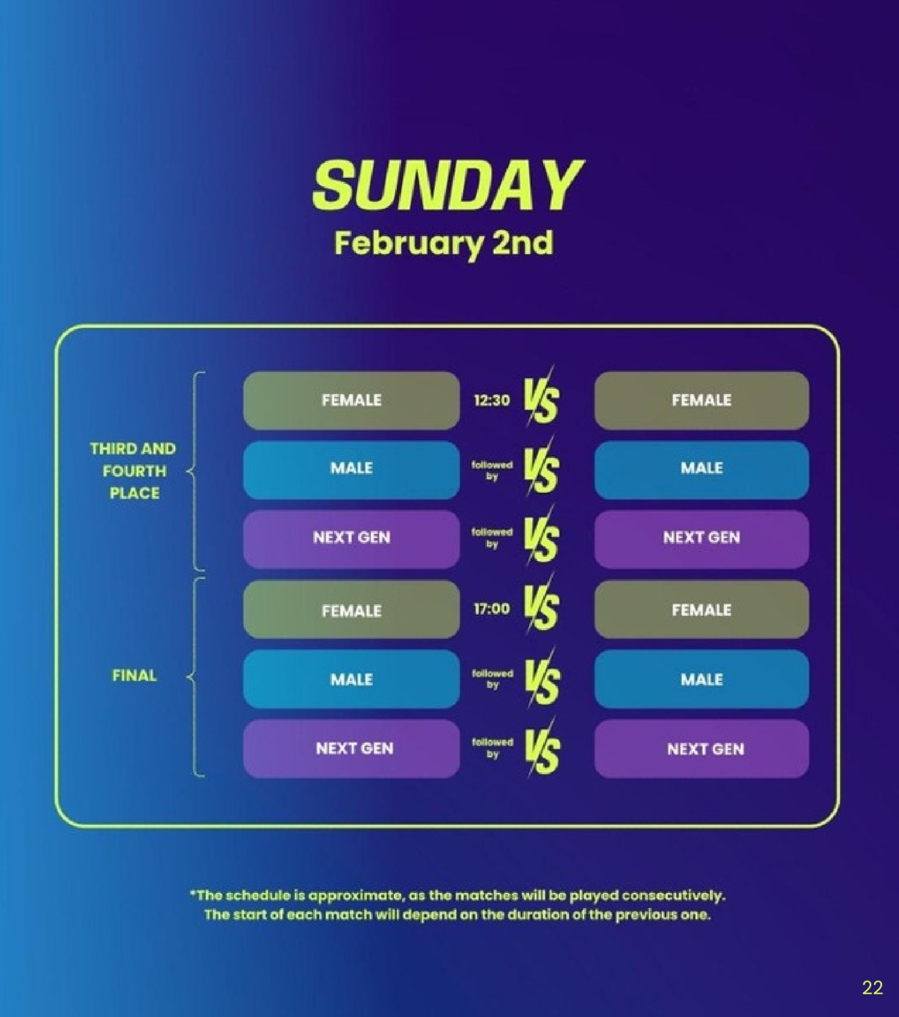 Alpine Hexagon Cup 2025: today's schedules and matches