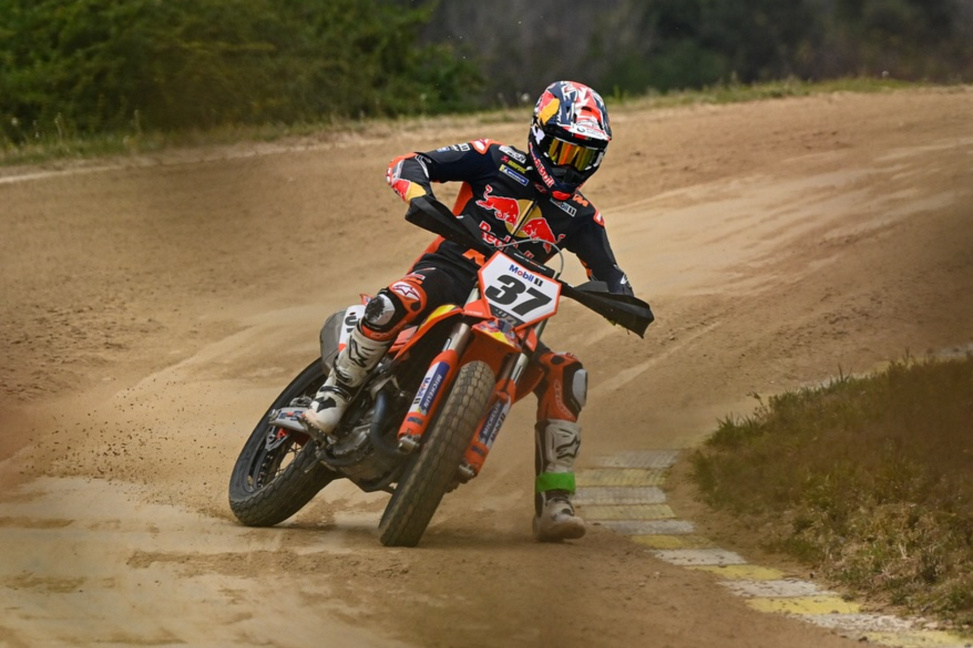 Acosta, en el Ranch de Rossi en Tavullia (Italia).