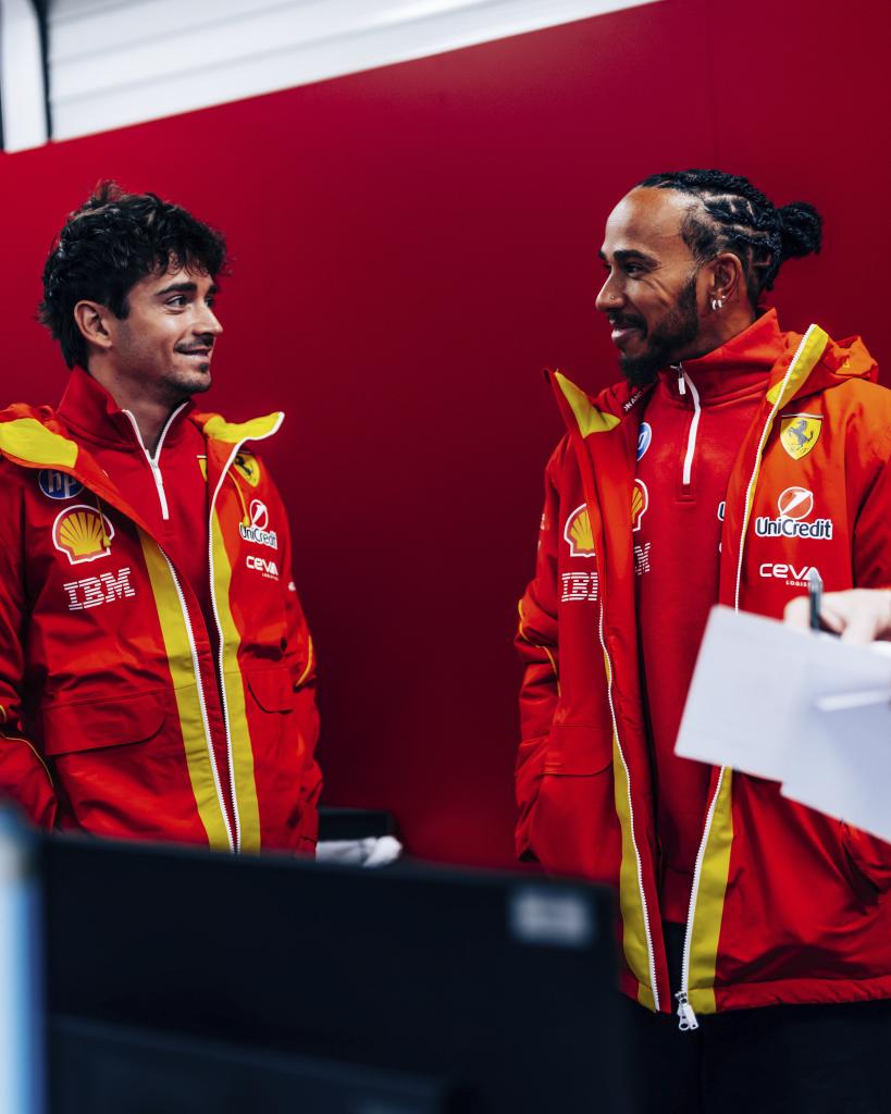 El día de test de Hamilton y Leclerc, test en Barcelona 2025