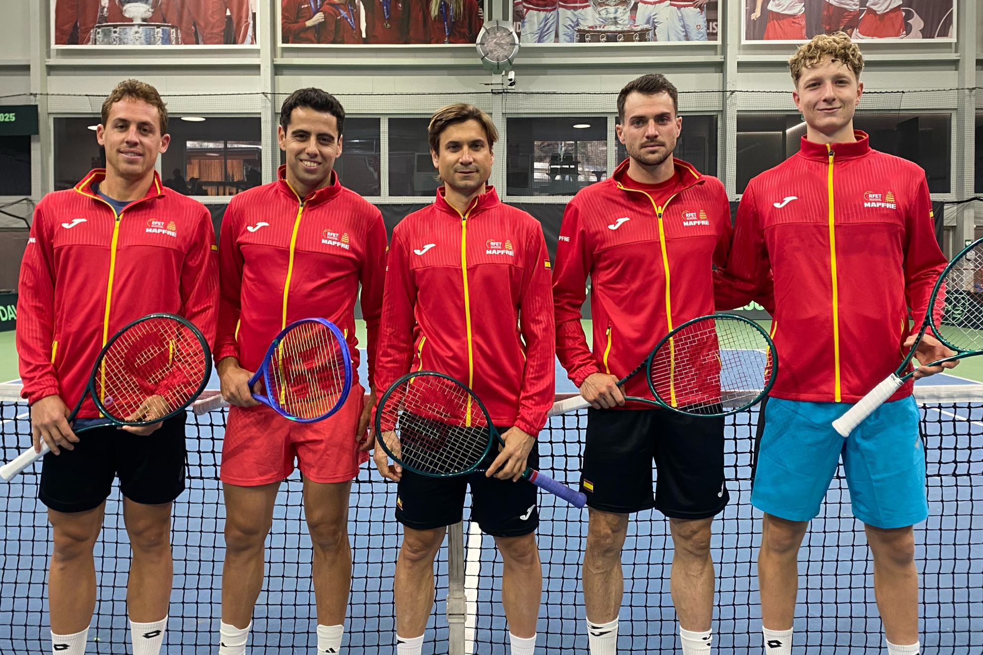 El equipo español que disputará la eliminatoria frente a Suiza.