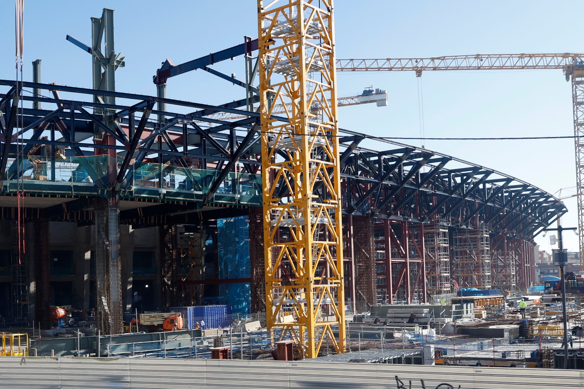 Estado de las obras de Camp Nou.