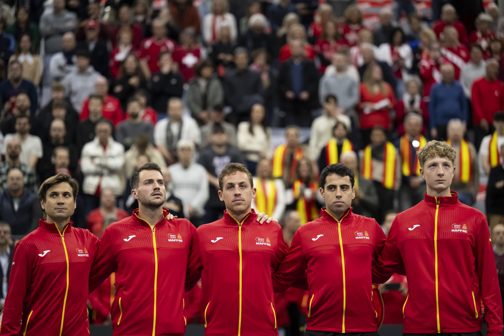 El equipo español presente en Biel.