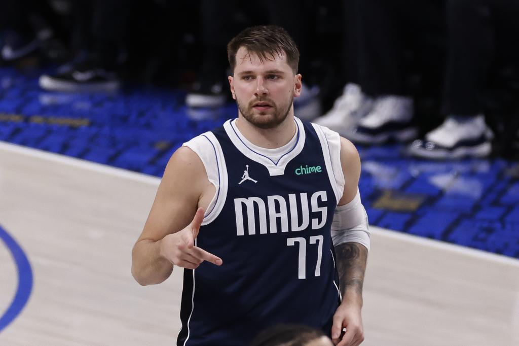 Luka Doncic, en un partido con los Mavericks.