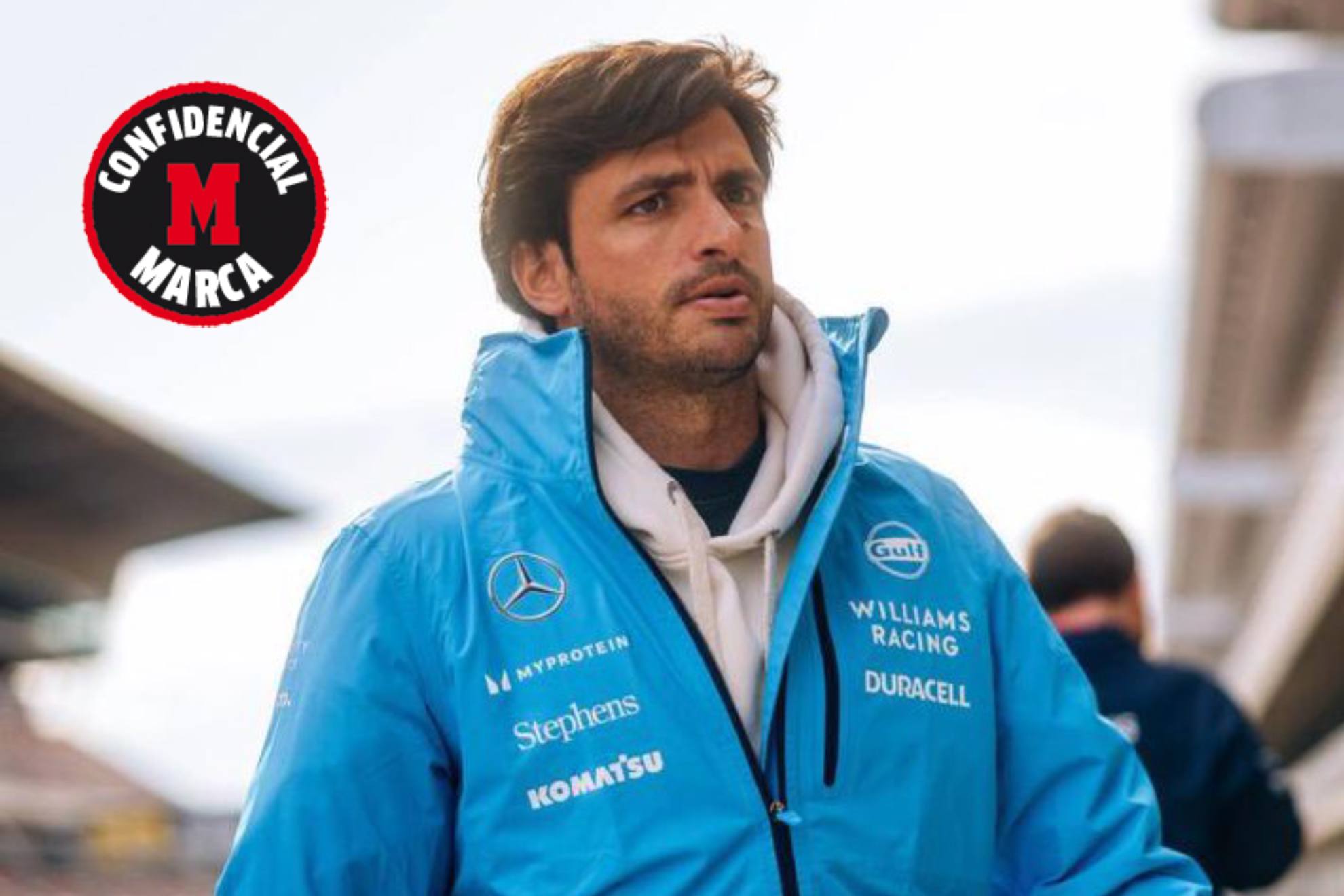 Carlos Sainz, con la ropa de Williams, en el Circuit