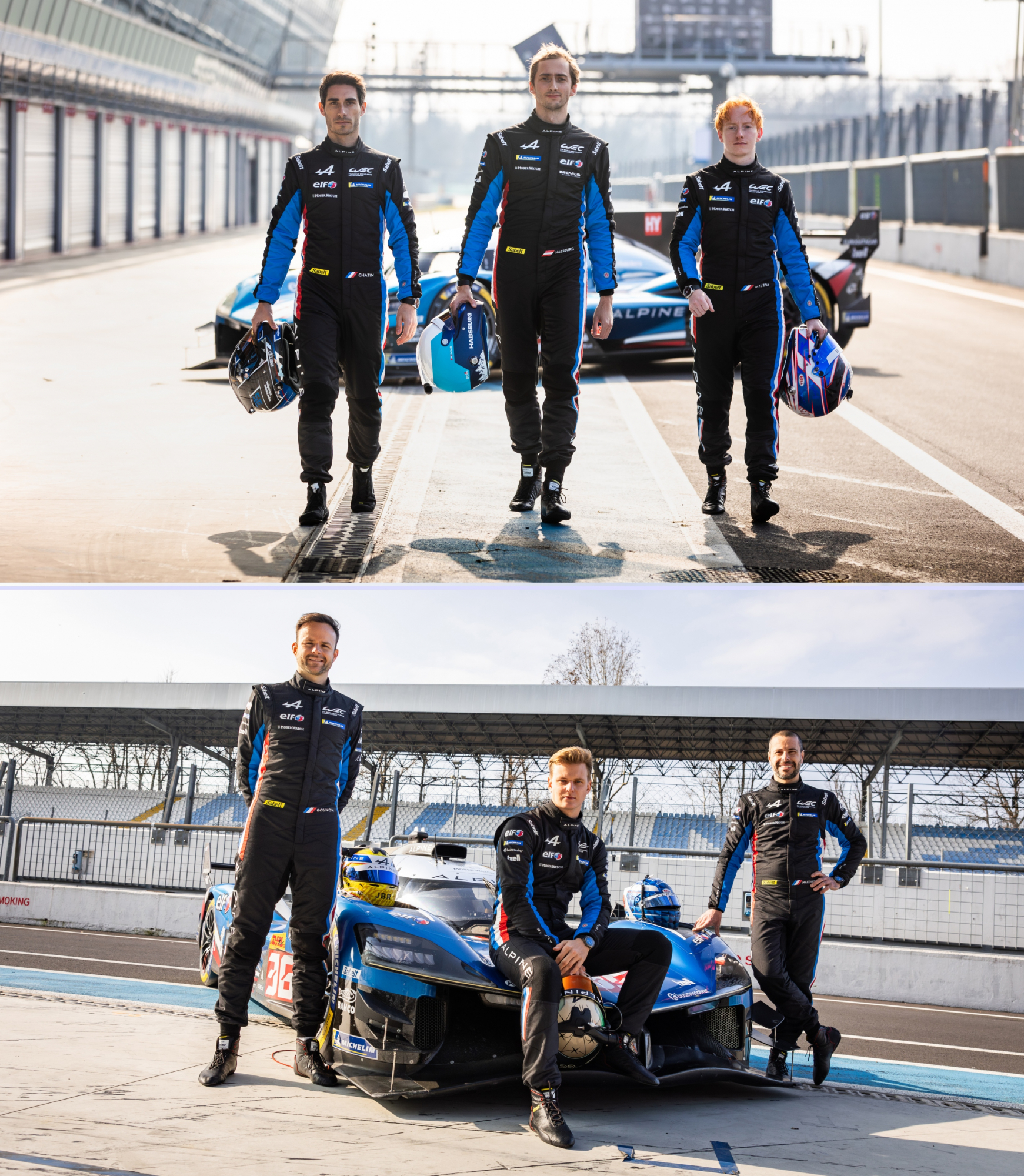 Los seis pilotos de Alpine para el WEC 2025