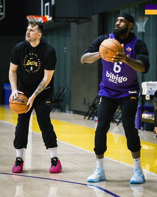 LeBron James y Luka Doncic ya se entrenan juntos en los Lakers