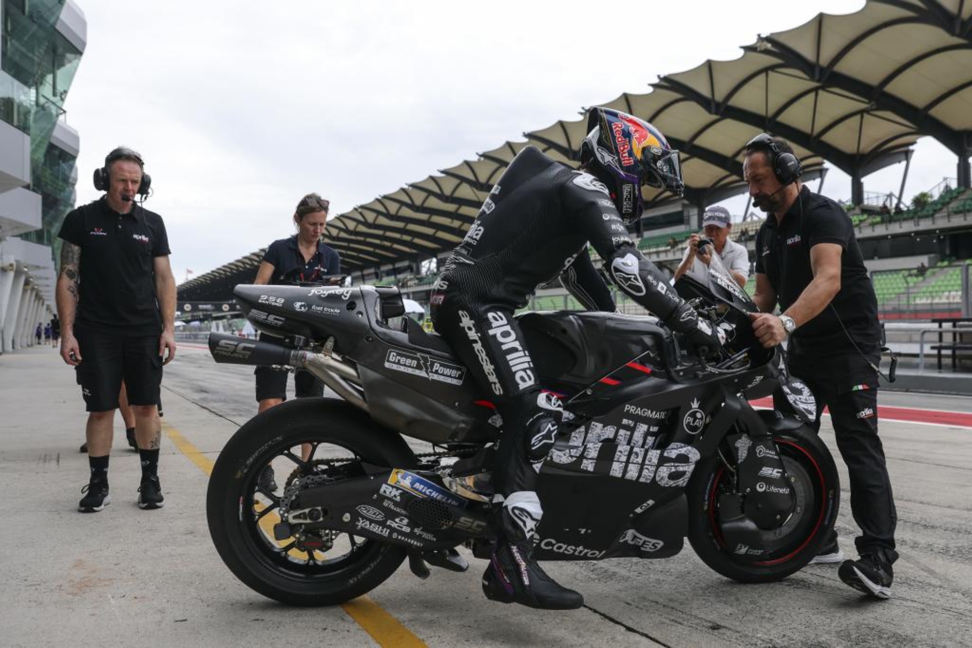 Jorge Martín, en Sepang.