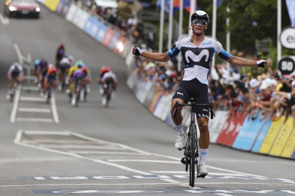 Javi Romo celebra su última victoria en el escenario en Australia.