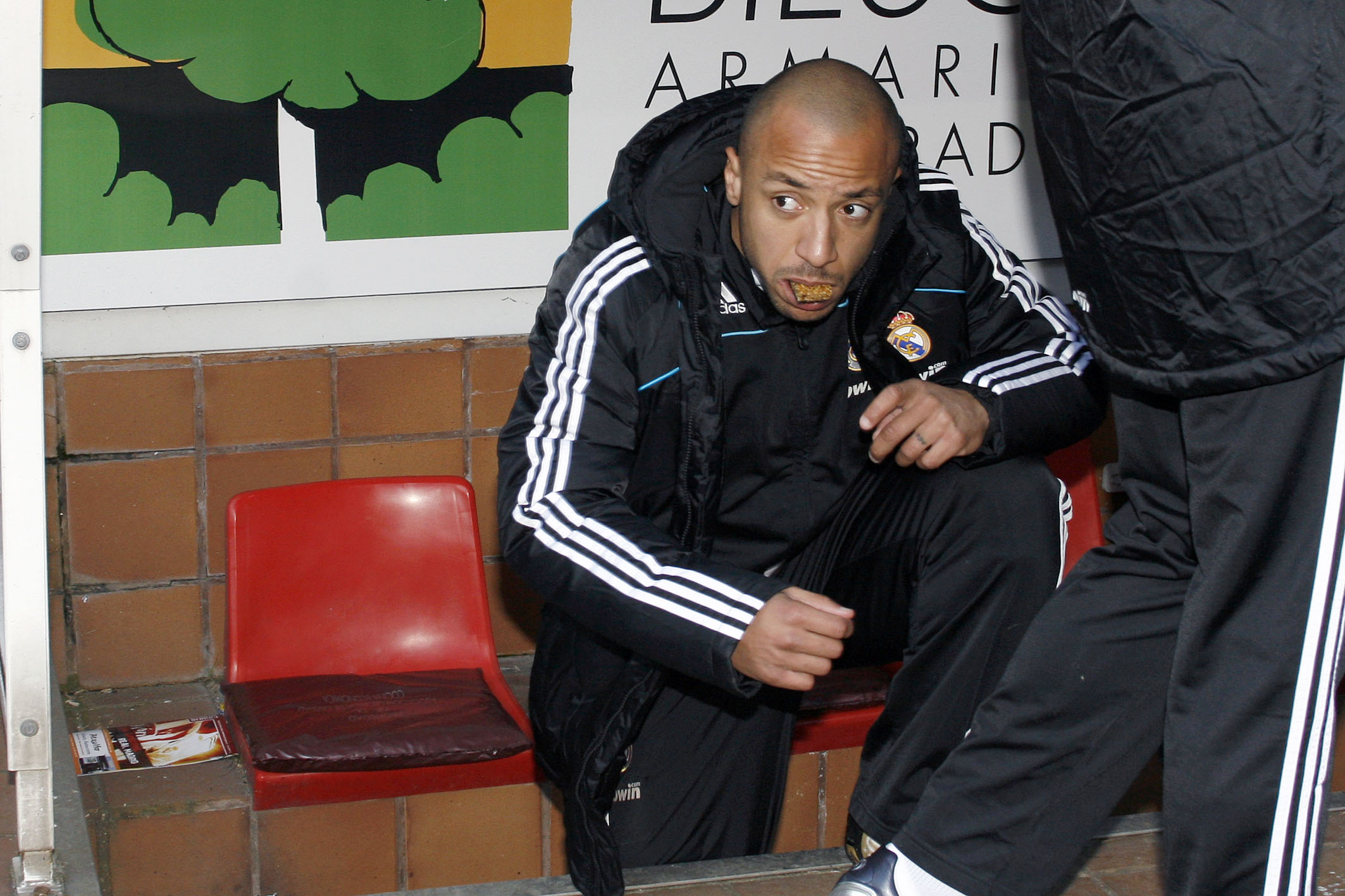 Faubert, en el banquillo de un Sporting-Real Madrid