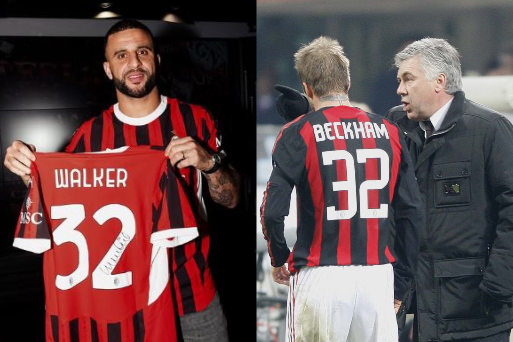 Walker rivela il favore che ha chiesto a Beckham quando ha raggiunto Milano: “Ho scritto per vedere se non gli importava”