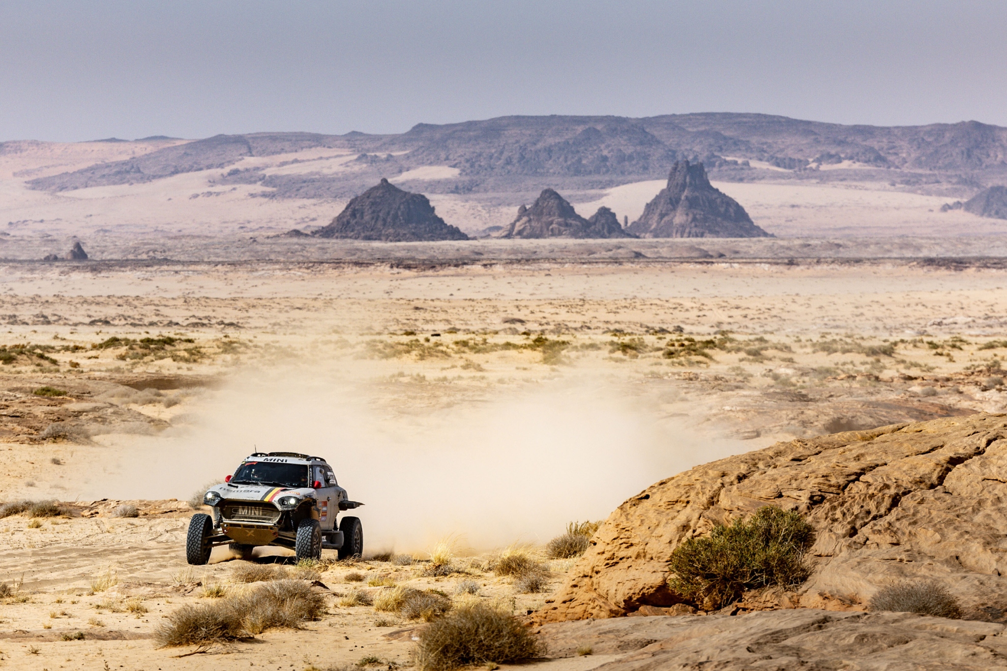 Baumel, con De Mevius en el Dakar 2025.