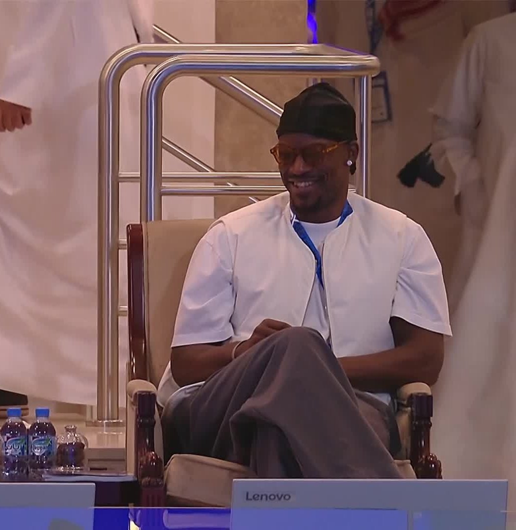 Jimmy Butler, en el palco de Doha.