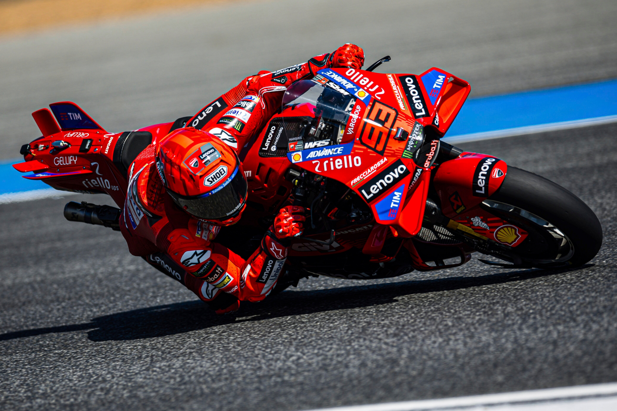 Marc Márquez, en pista, durante los test de pretemporada.