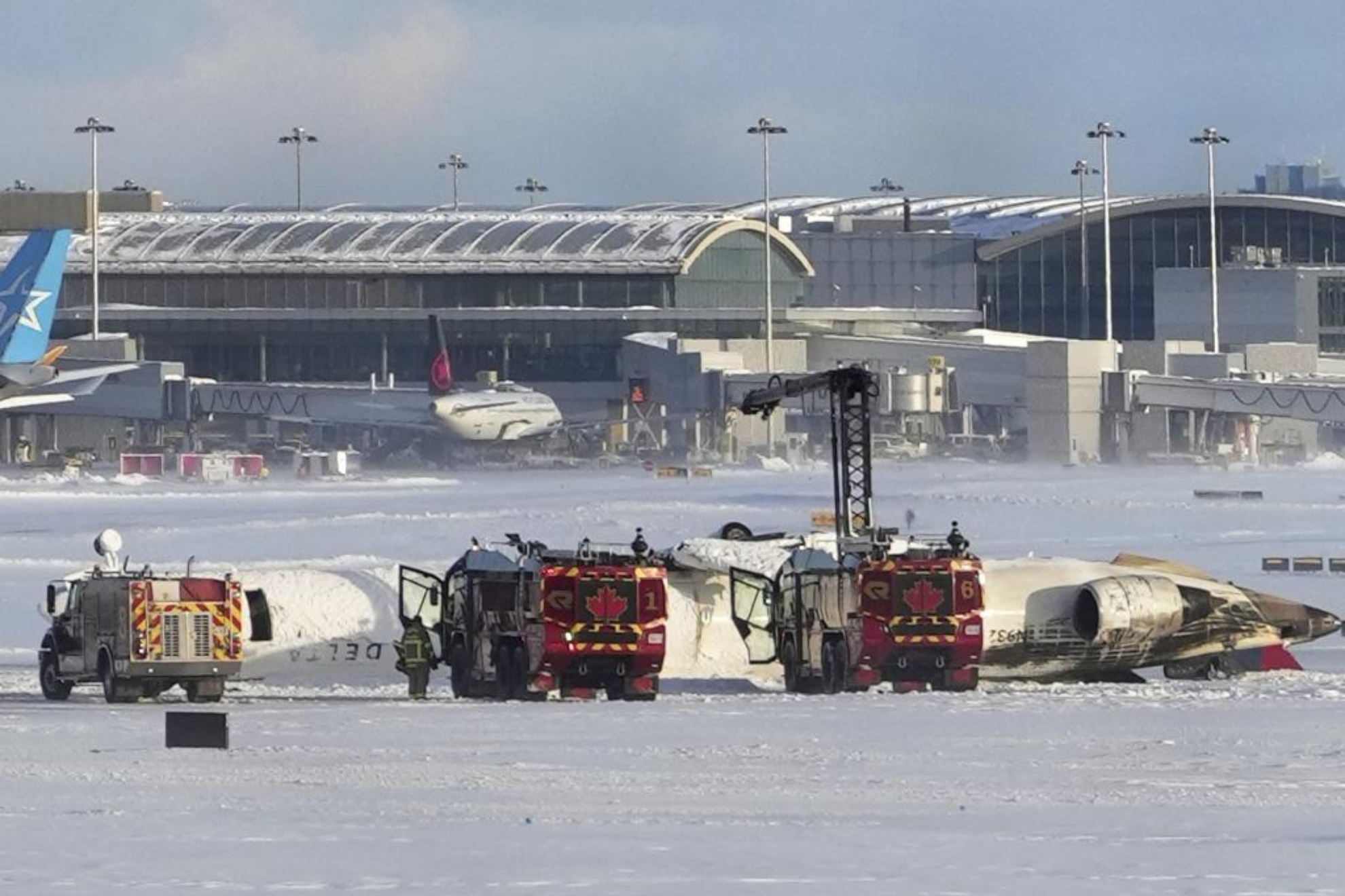 Imagen del avión accidentado