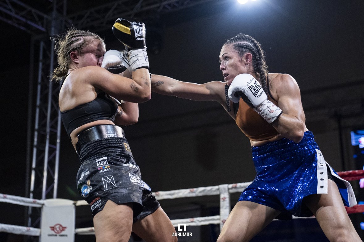 Almudena Álvarez, en el ring.
