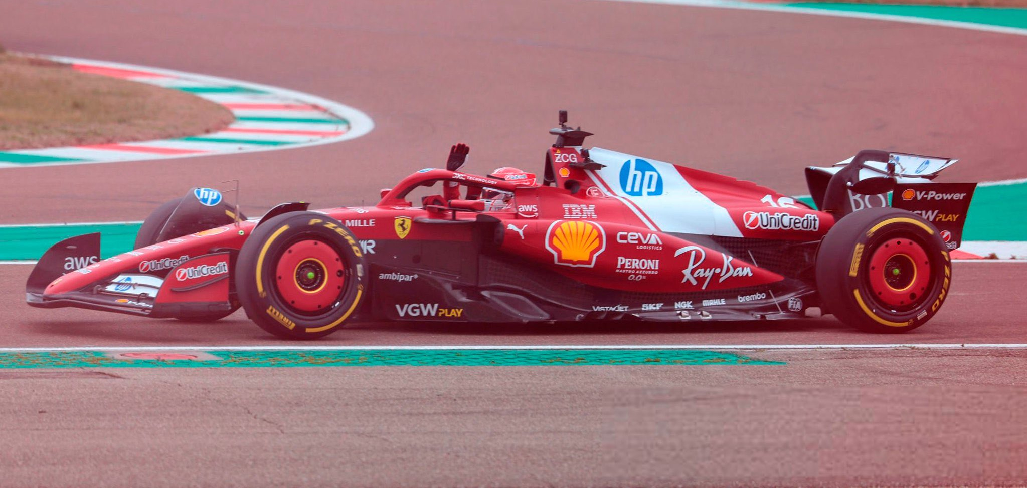 Leclerc, en pista.