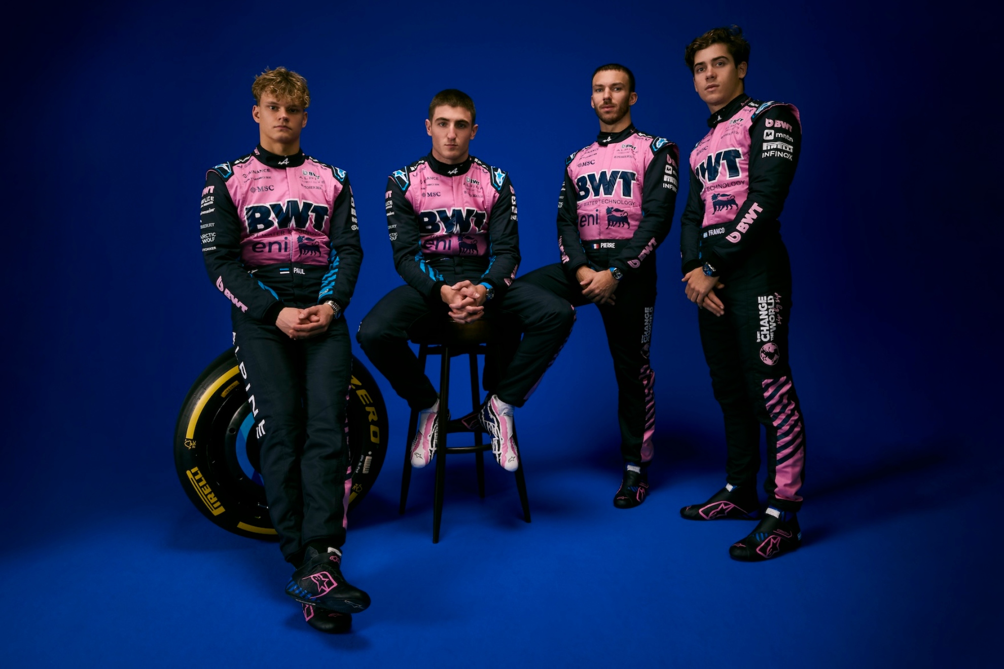 Aron, Doohan, Gasly y Collarpint