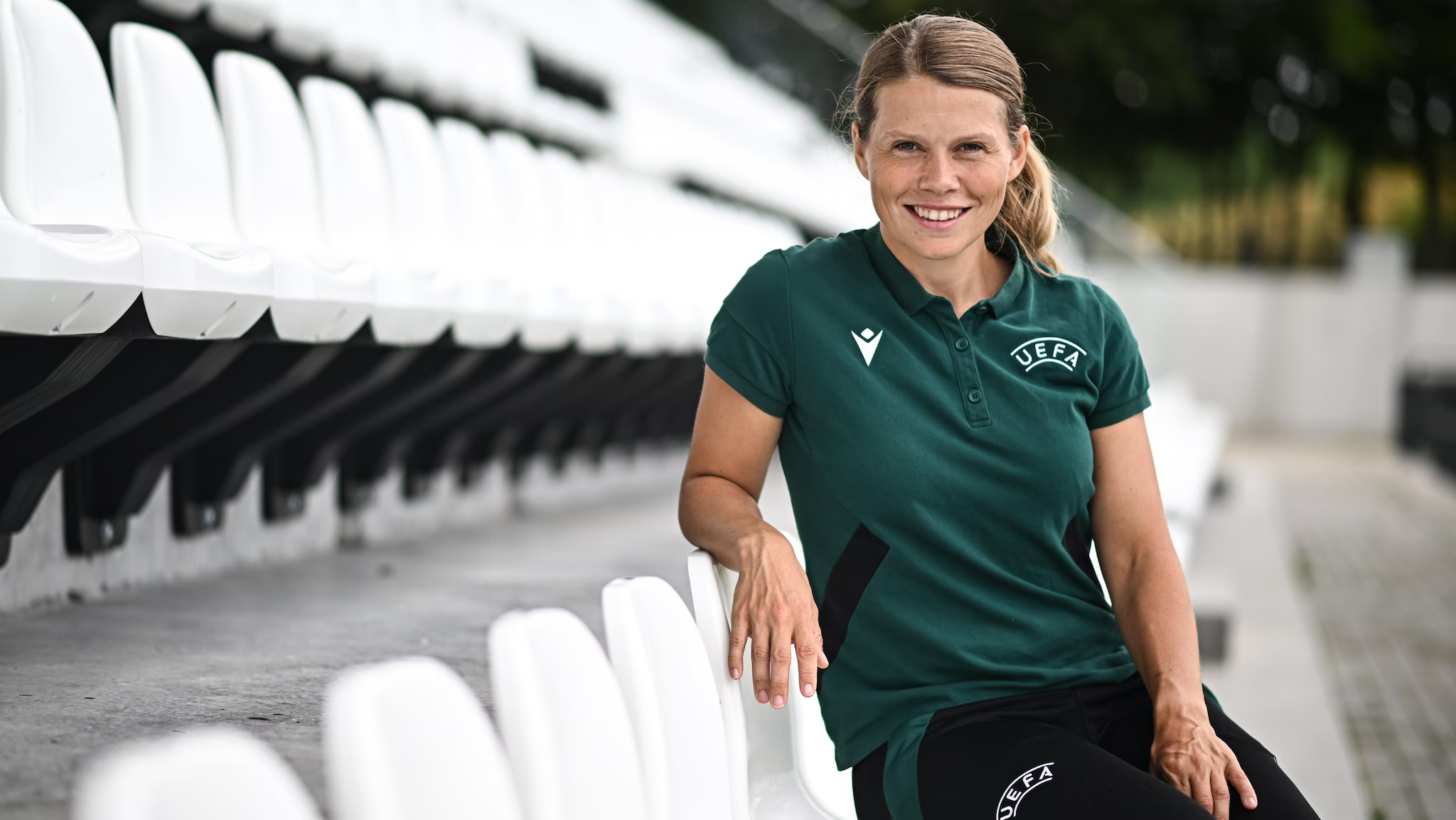Frida Klarlund, antes de la final del Europeo Sub'19 de 2023