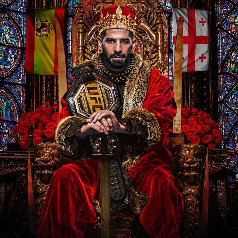 El montaje publicado por Ilia Topuria en Instagram.
