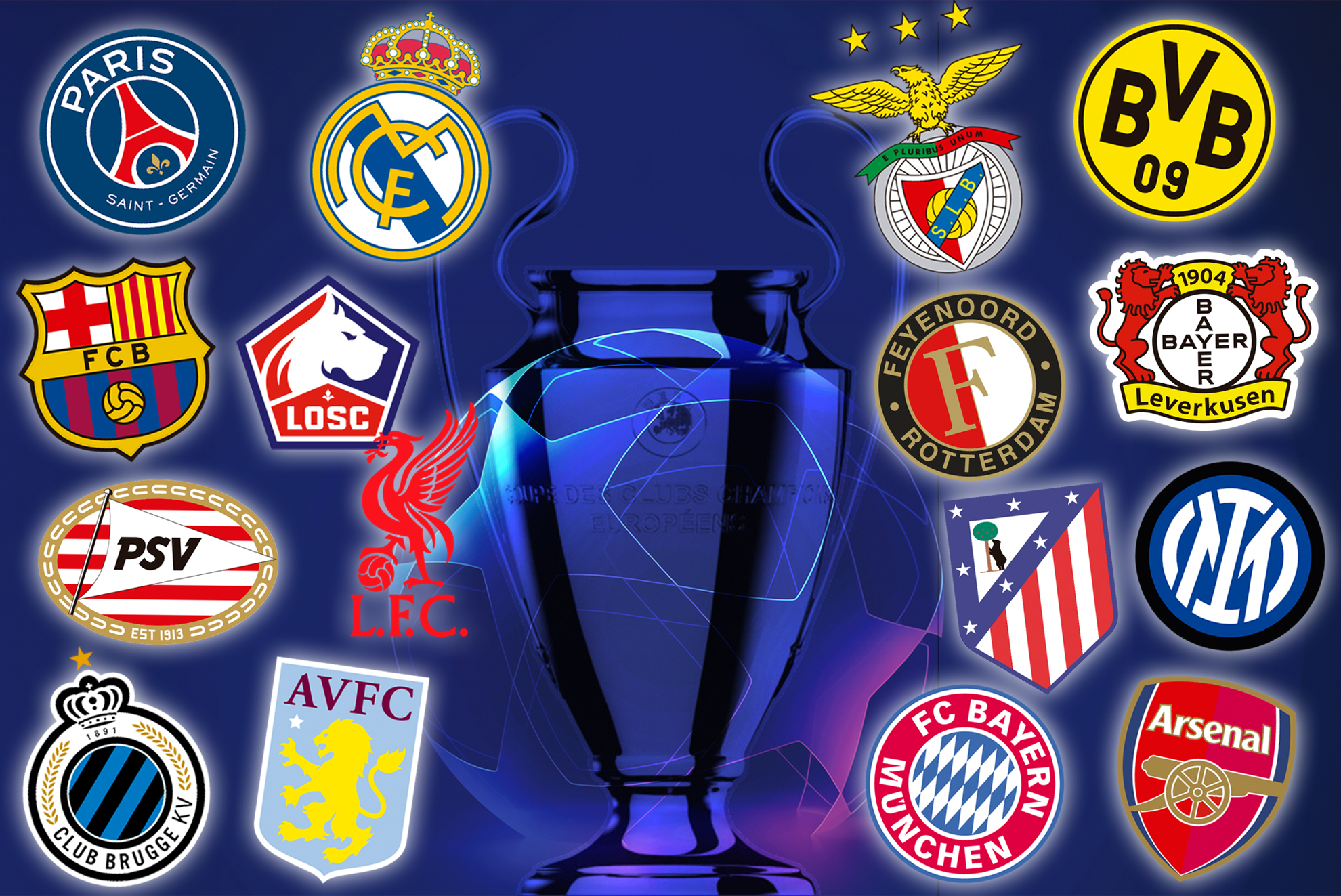 Los 16 equipos clasificados para octavos de final