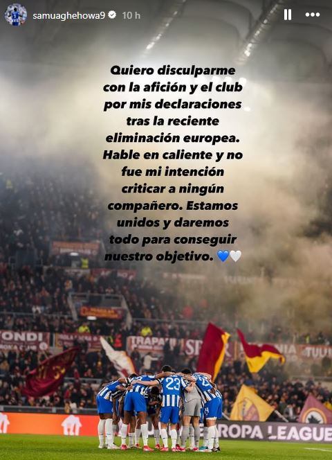 Samu pide disculpas