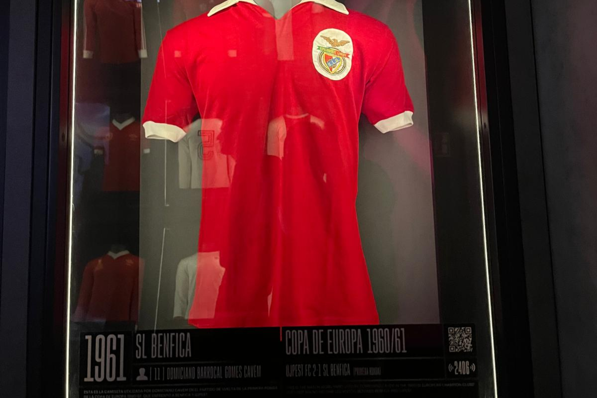 Camiseta del Benfica 1961