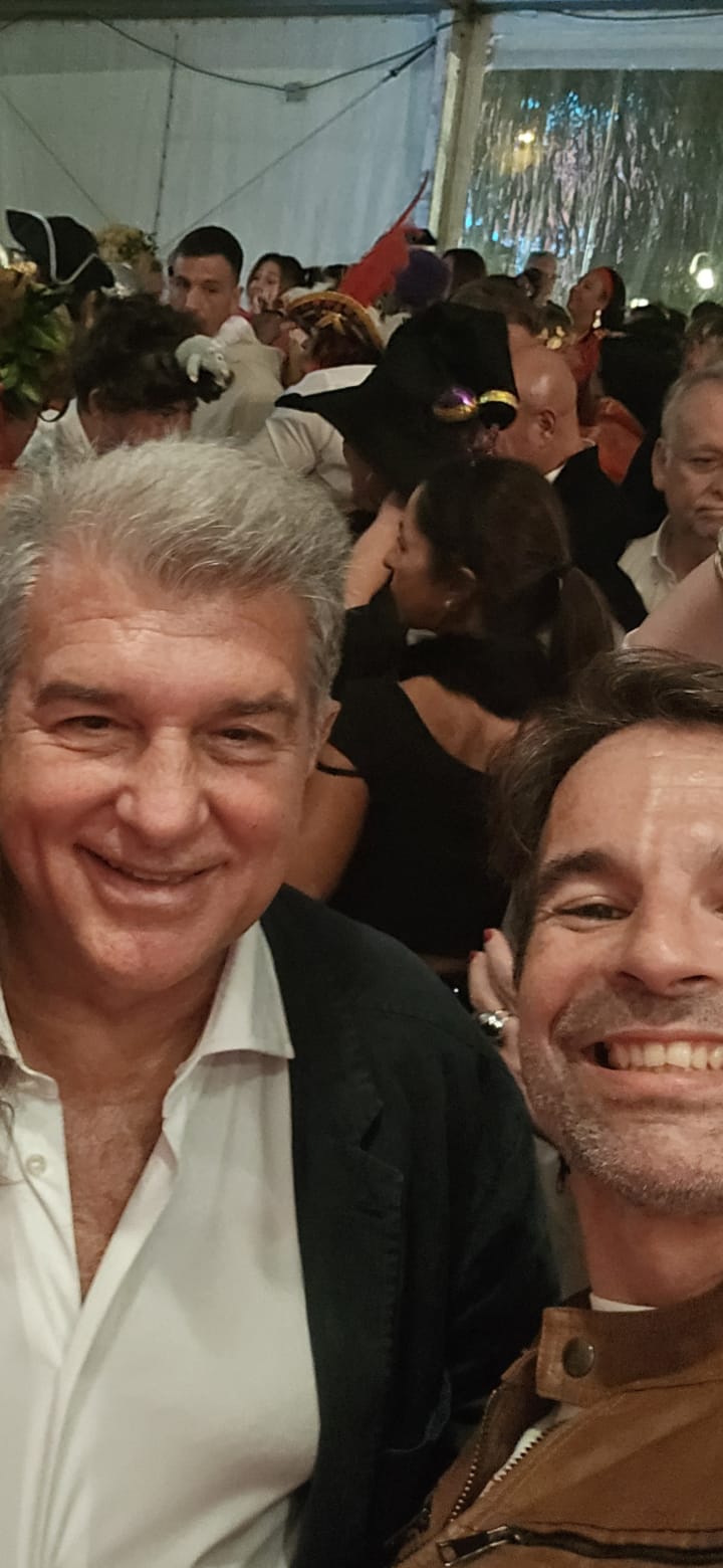 Laporta, en el Carnaval de Las Palmas de Gran Canaria.