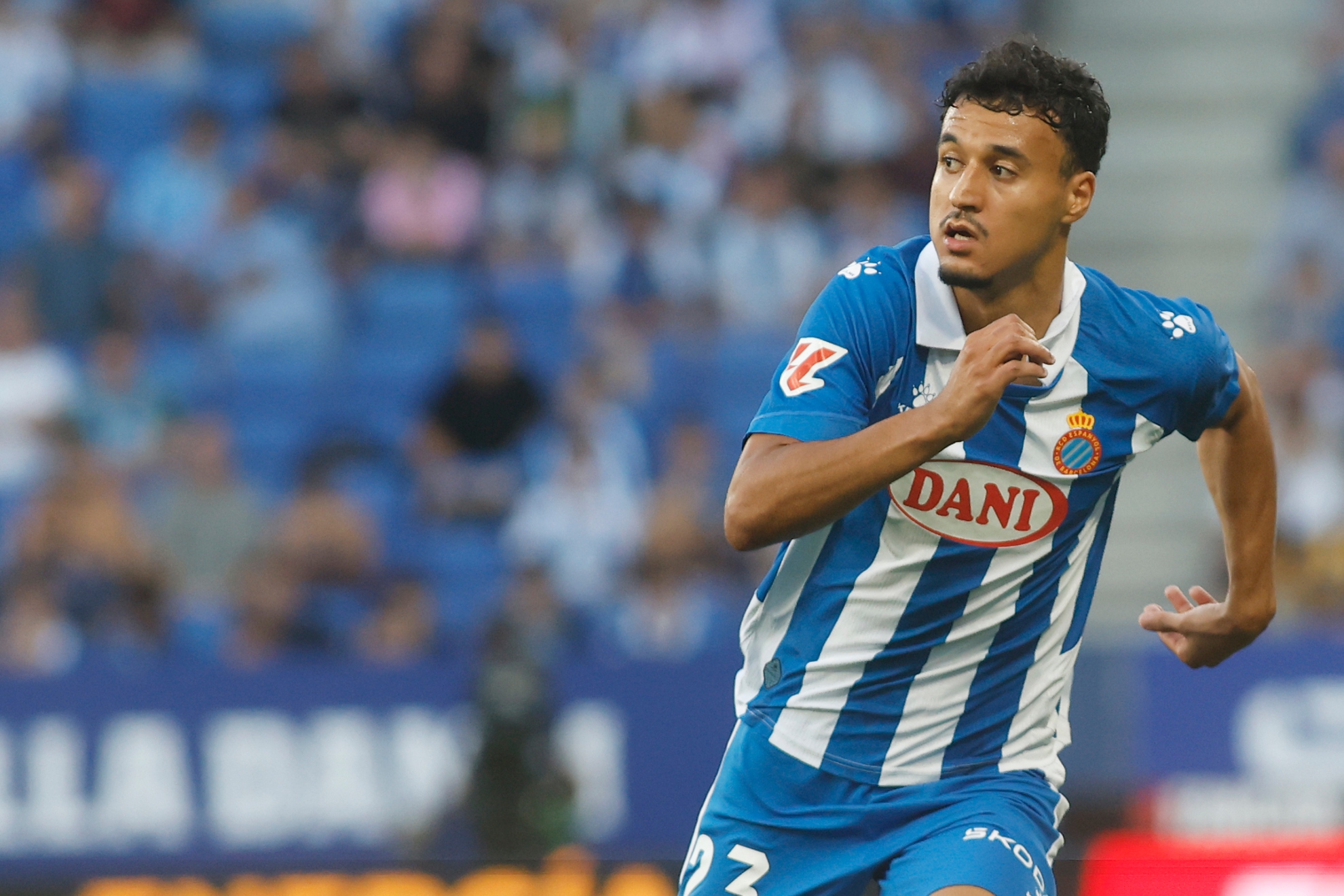 Omar el Hilali, durante un partido de esta temporada.