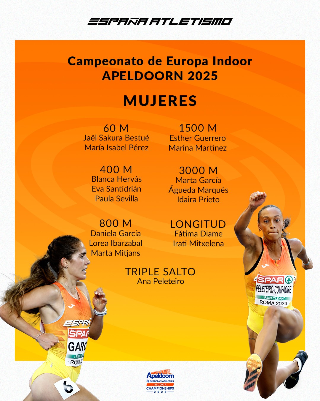 Lista femenina.