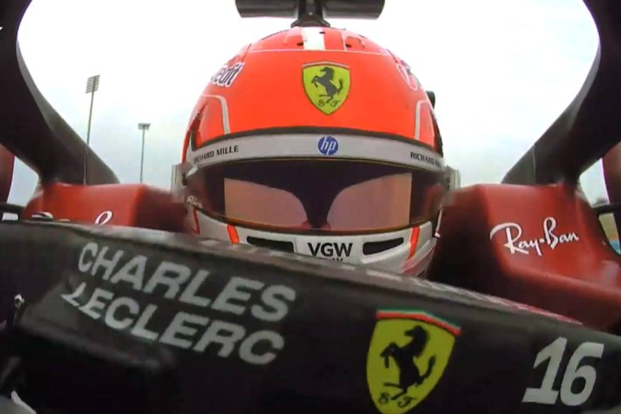 Leclerc, en el Ferrari SF-25.